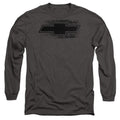Front - Chevrolet Mens Bowtie Burnout Long-Sleeved T-Shirt