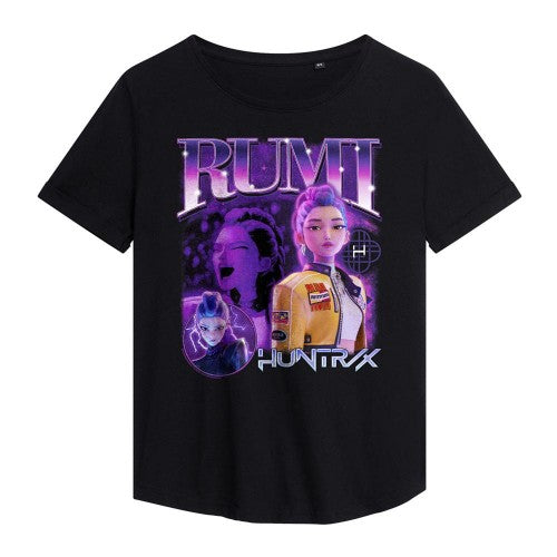Front - K-Pop Demon Hunters Womens/Ladies Huntr/X Rumi T-Shirt