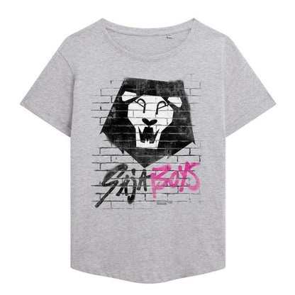 Front - K-Pop Demon Hunters Womens/Ladies Saja Boys Graffiti Fashion T-Shirt