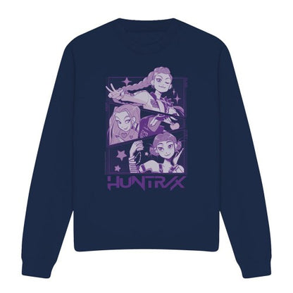 Front - K-Pop Demon Hunters Unisex Adult Huntr/X Panel Sweatshirt