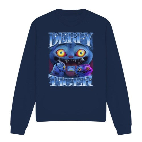 Front - K-Pop Demon Hunters Unisex Adult Derpy Tiger Sweatshirt
