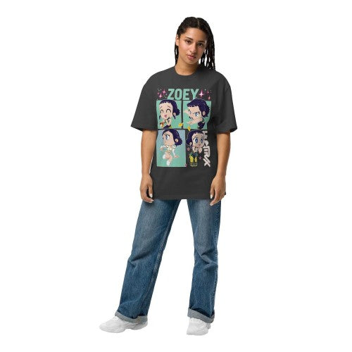 Front - K-Pop Demon Hunters Womens/Ladies Huntrix Huntr/X Zoey T-Shirt