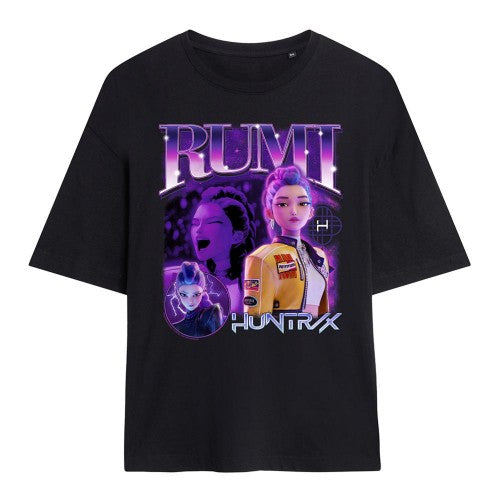 Front - K-Pop Demon Hunters Womens/Ladies Huntr/X Rumi Oversized T-Shirt