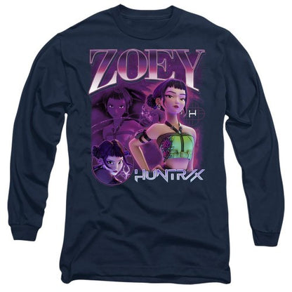 Front - K-Pop Demon Hunters Unisex Adult Huntr/X Zoey Long-Sleeved T-Shirt