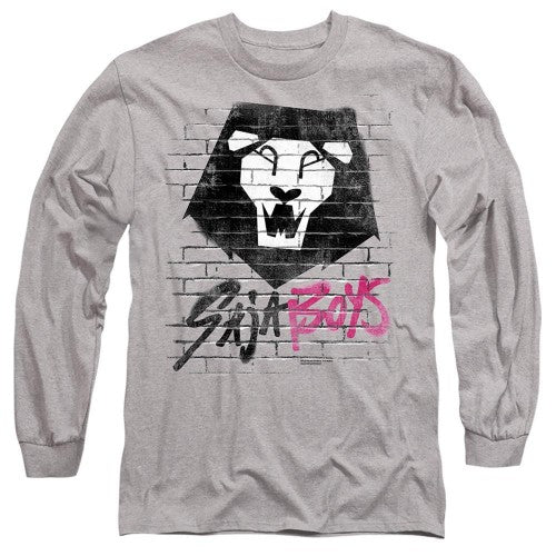 Front - K-Pop Demon Hunters Unisex Adult Saja Boys Graffiti Long-Sleeved T-Shirt