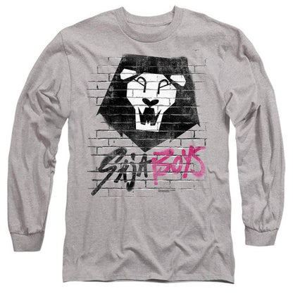 Front - K-Pop Demon Hunters Unisex Adult Saja Boys Graffiti Long-Sleeved T-Shirt