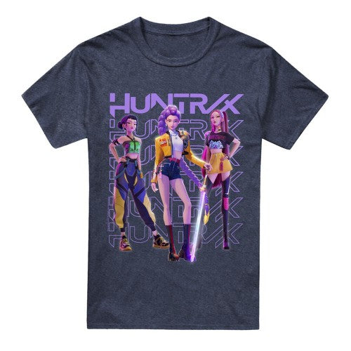 Front - K-Pop Demon Hunters Unisex Adult Huntr/X Group Pose T-Shirt