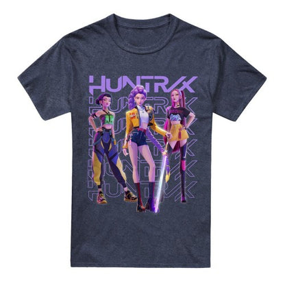 Front - K-Pop Demon Hunters Unisex Adult Huntr/X Group Pose T-Shirt