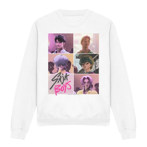 Front - K-Pop Demon Hunters Unisex Adult Saja Boys Grid Sweatshirt