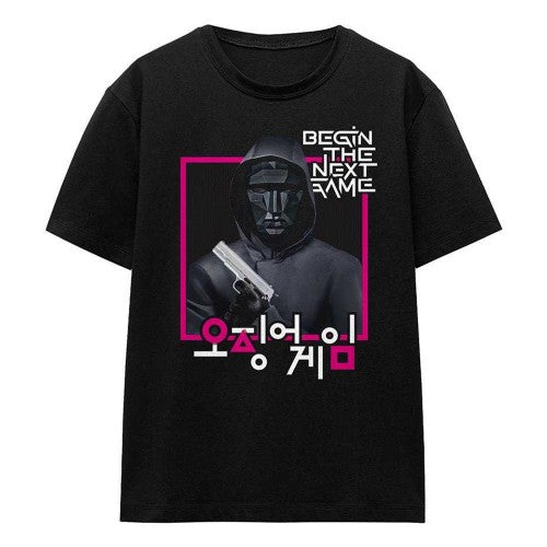 Front - Squid Game Womens/Ladies Front Man Korean Logo T-Shirt