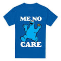 Front - Sesame Street Unisex Adult Me No Care Cookie Monster T-Shirt