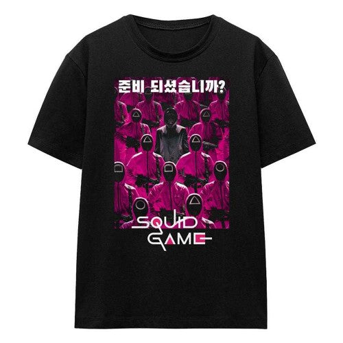 Front - Squid Game Womens/Ladies Guards Korean T-Shirt