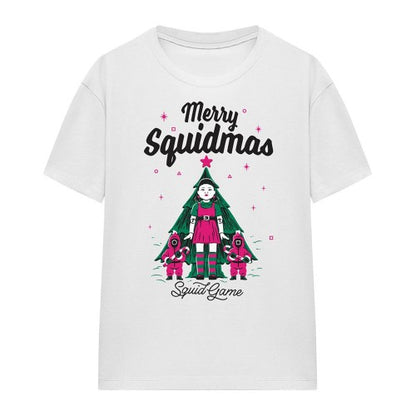 Front - Squid Game Womens/Ladies Merry Squidmas Christmas T-Shirt