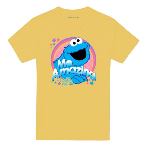 Front - Sesame Street Unisex Adult Me Amazing Cookie Monster T-Shirt