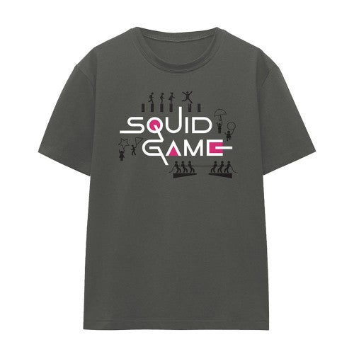 Front - Squid Game Womens/Ladies Games Silhouette T-Shirt