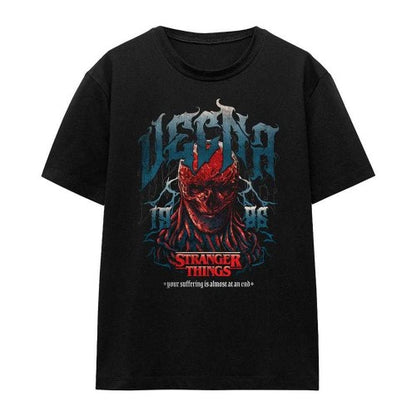Front - Stranger Things Womens/Ladies Evil Band 86 Vecna T-Shirt