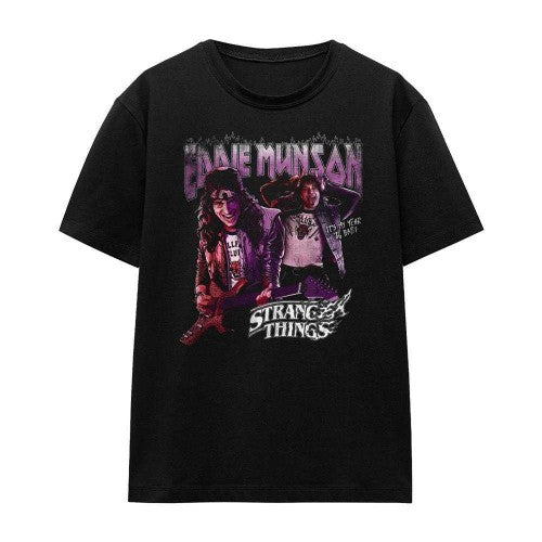 Front - Stranger Things Womens/Ladies 86 Eddie Munson Homage T-Shirt