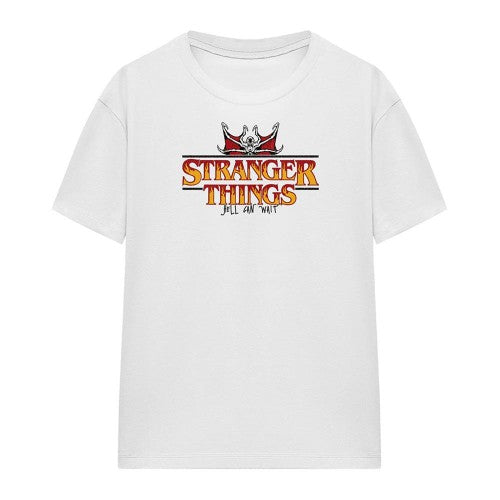 Front - Stranger Things Womens/Ladies Flame Logo T-Shirt