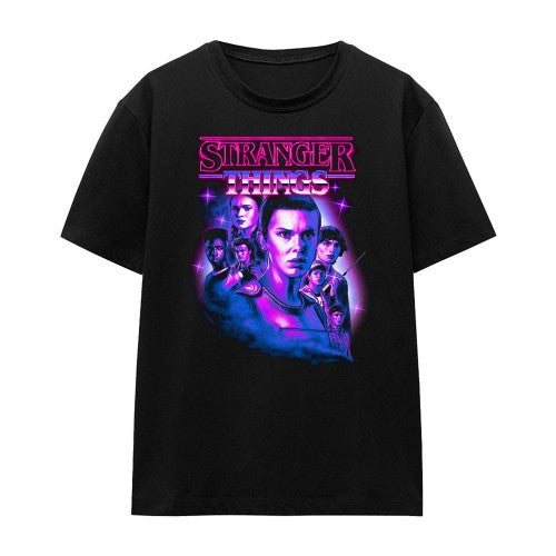 Front - Stranger Things Womens/Ladies Retro Group T-Shirt
