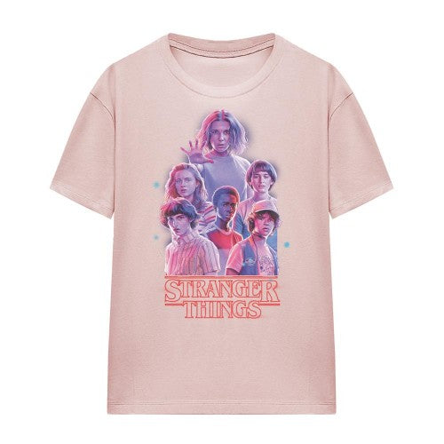 Front - Stranger Things Womens/Ladies Glow T-Shirt