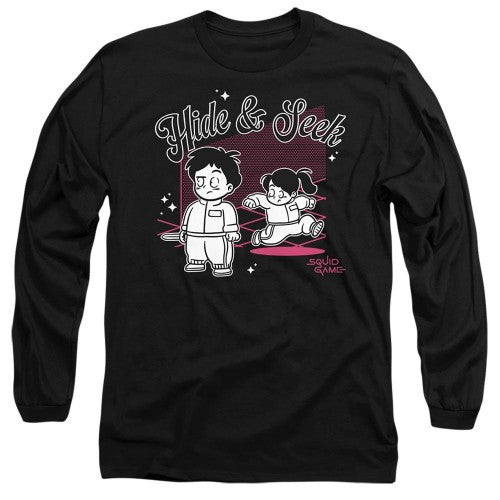 Front - Squid Game Unisex Adult Season Three Hide And Seek Long-Sleeved T-Shirt