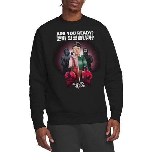 Front - Squid Game Unisex Adult Season Three Korean Are You Ready? Sweatshirt