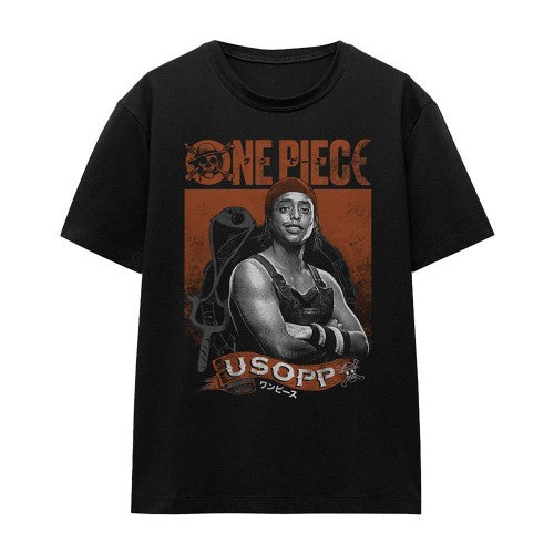 Front - One Piece Live Action Womens/Ladies Usopp Portrait T-Shirt