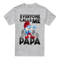 Front - The Smurfs Unisex Adult Call Me Papa Smurf T-Shirt