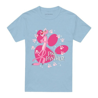 Front - Pink Panther Unisex Adult Walk All Over T-Shirt