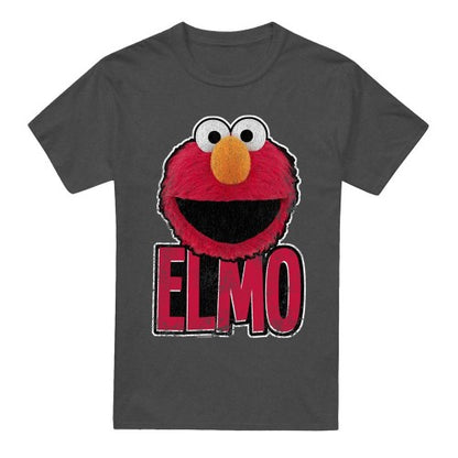Front - Sesame Street Unisex Adult Elmo Smile T-Shirt