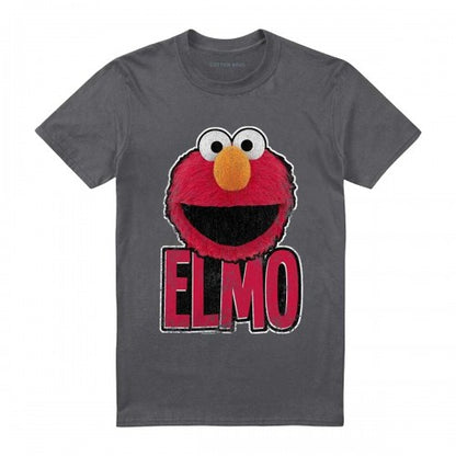 Front - Sesame Street Unisex Adult Elmo Smile T-Shirt