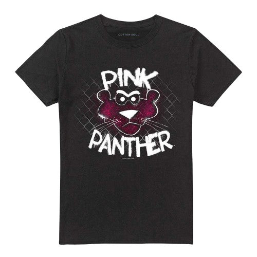 Front - Pink Panther Unisex Adult Spray T-Shirt