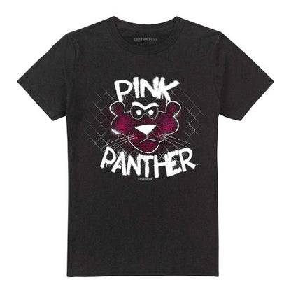 Front - Pink Panther Unisex Adult Spray T-Shirt