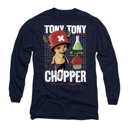 Front - One Piece Live Action Unisex Adult Tony Tony Chopper Schematic T-Shirt
