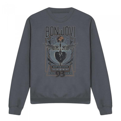 Front - Bon Jovi Unisex Adult Keep The Faith Sweatshirt
