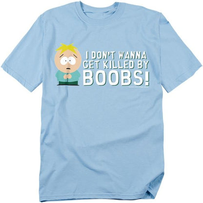 Front - South Park Unisex Adult Killed By Boobs T-Shirt