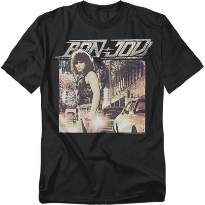 Front - Bon Jovi Unisex Adult Runaway T-Shirt