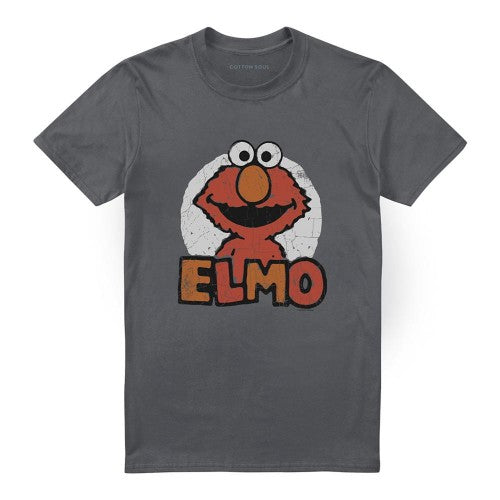 Front - Sesame Street Unisex Adult Elmo Name T-Shirt