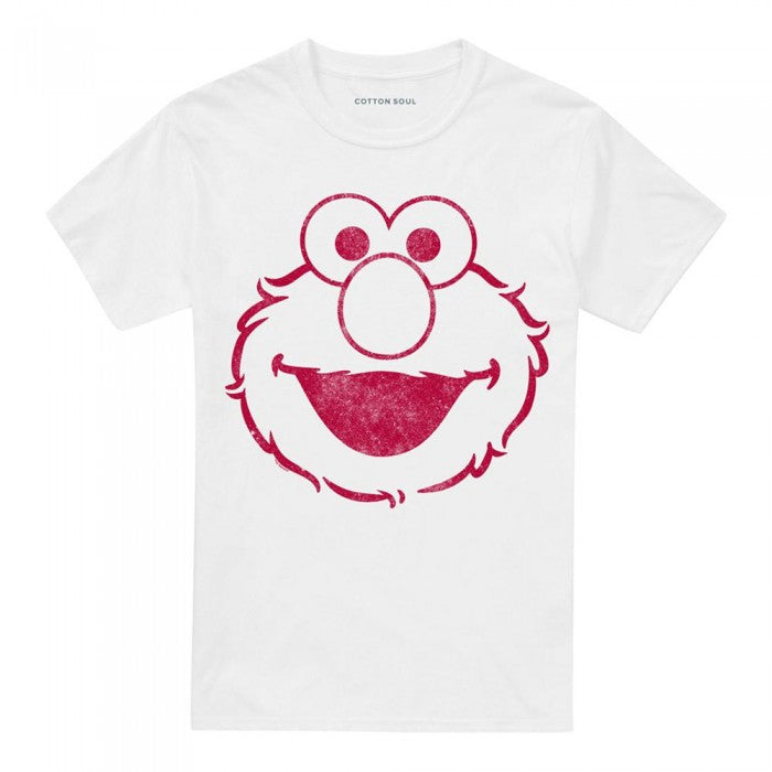Front - Sesame Street Unisex Adult Elmo Mono T-Shirt