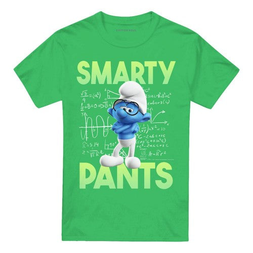 Front - The Smurfs Unisex Adult Brainy Smurf T-Shirt