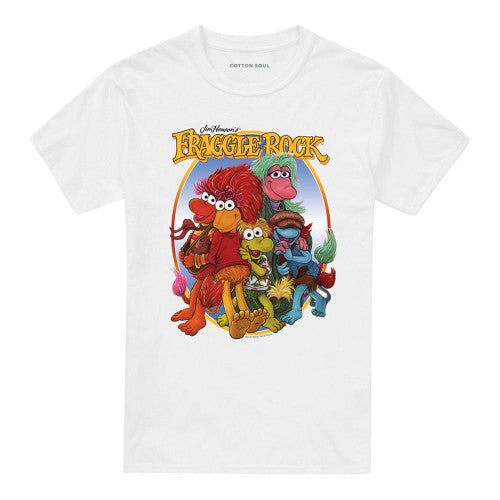 Front - Fraggle Rock Unisex Adult Group Hug T-Shirt