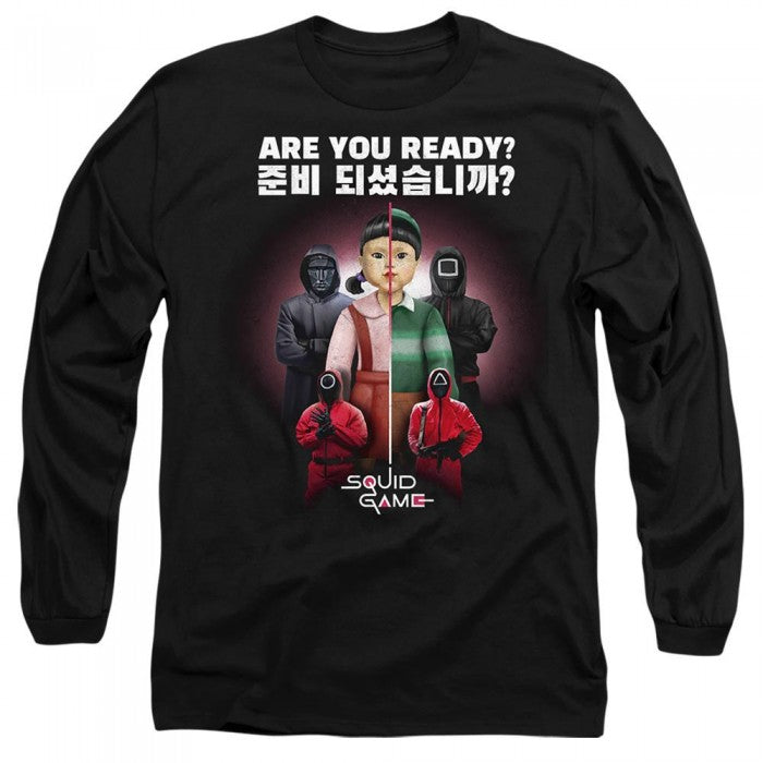 Front - Squid Game Unisex Adult Are You Ready Korean T-Shirt