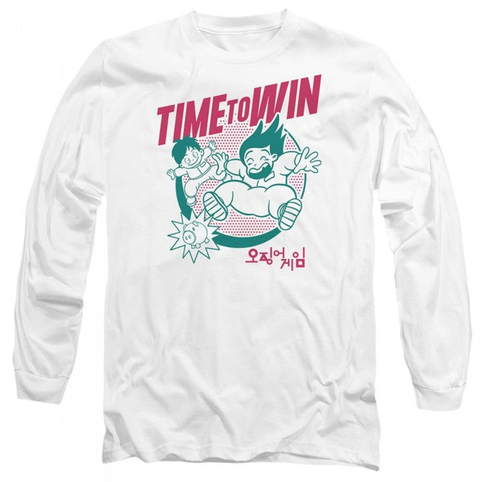 Front - Squid Game Unisex Adult Season Three Time To Win T-Shirt