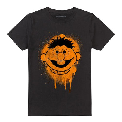 Front - Sesame Street Unisex Adult Ernie Graffiti T-Shirt