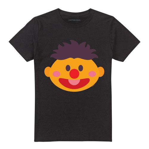 Front - Sesame Street Unisex Adult Ernie Kawaii Face T-Shirt