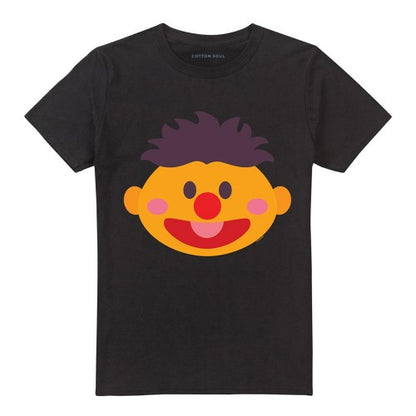 Front - Sesame Street Unisex Adult Ernie Kawaii Face T-Shirt