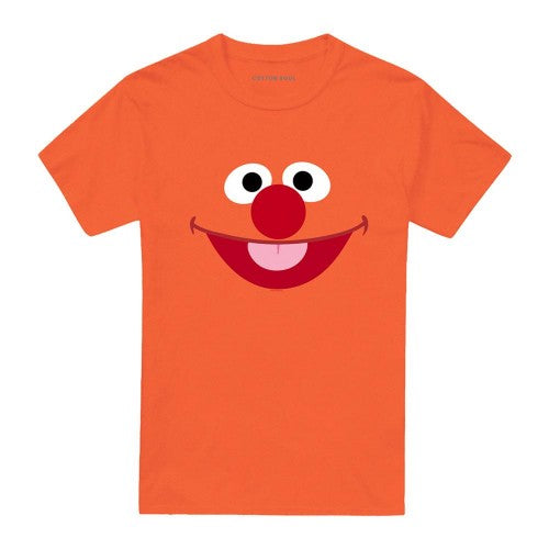 Front - Sesame Street Unisex Adult Ernie Face T-Shirt