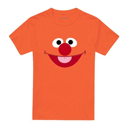 Front - Sesame Street Unisex Adult Ernie Face T-Shirt