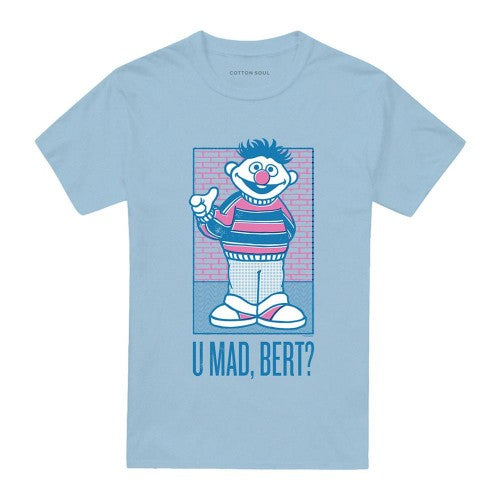 Front - Sesame Street Unisex Adult U Mad Bert? Ernie T-Shirt