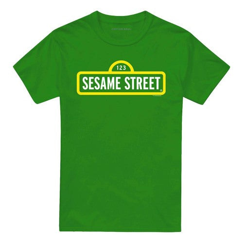 Front - Sesame Street Unisex Adult Logo T-Shirt